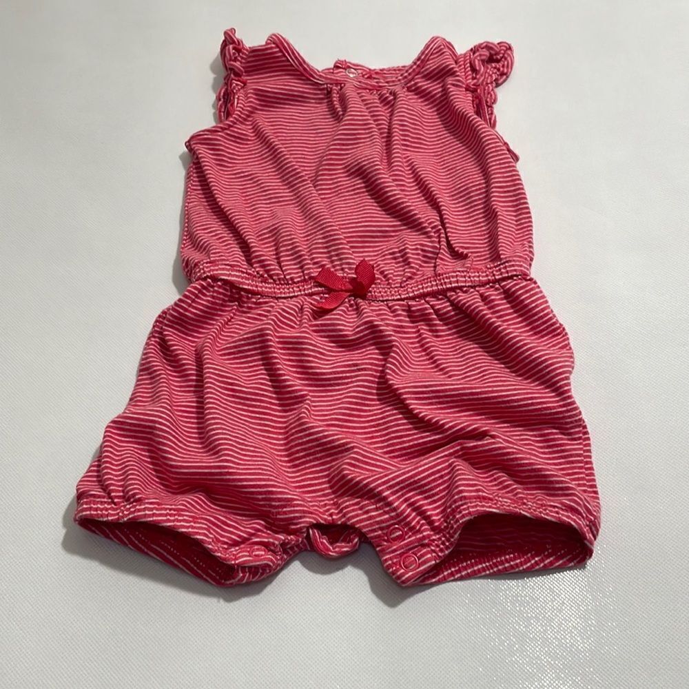Just One You by Carters Baby Girl Sleeveless Striped Romper
